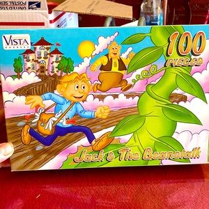 NWT 100 piece Jack & The Beanstalk puzzle. 9” x 12”